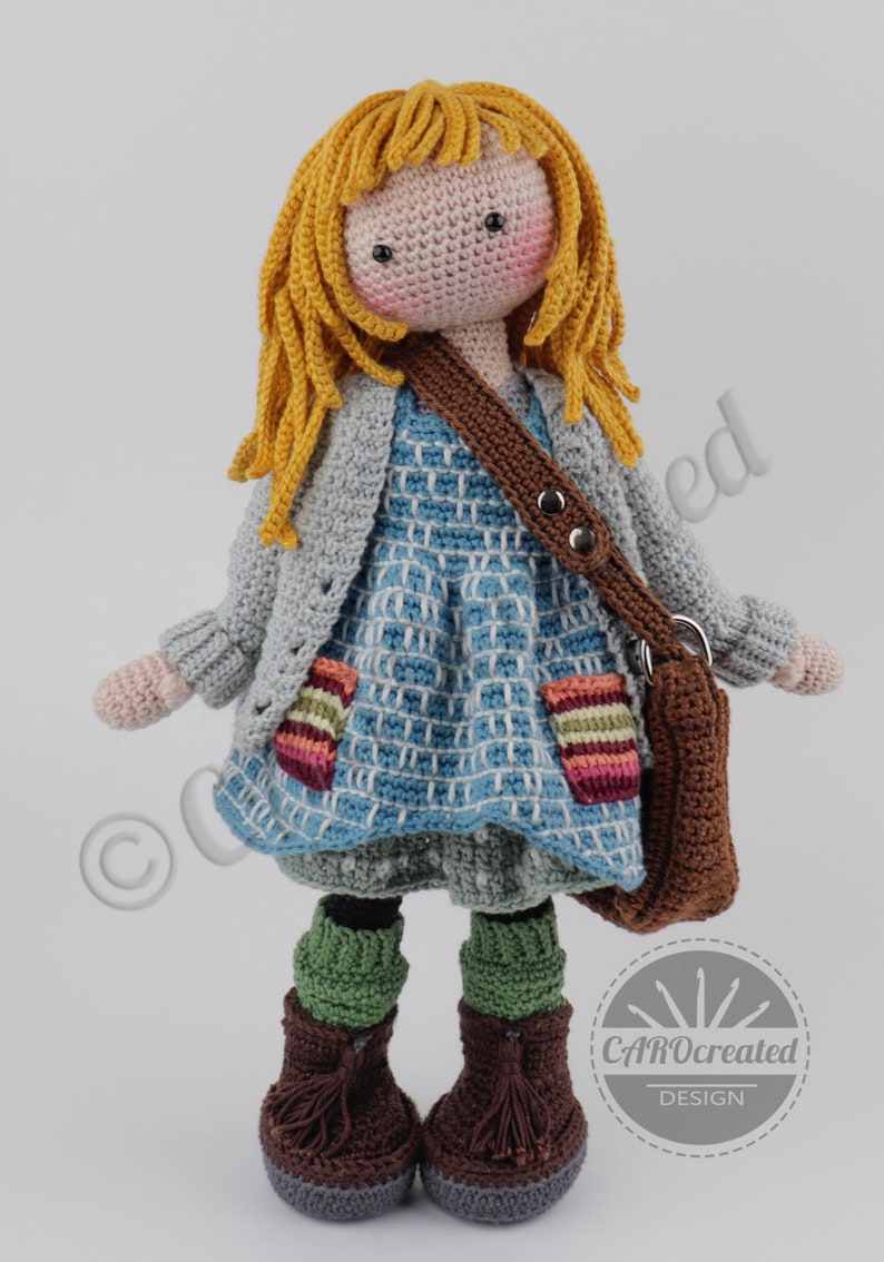 Crochet pattern CAROcreated for the amigurumi doll JOLA digital crochet pattern image 7