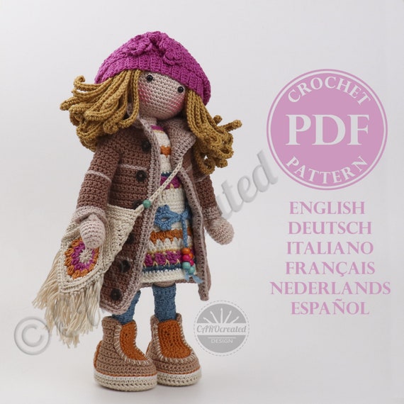 Buy Crochet Pattern for Doll HENNI Pdf deutsch English Fran ais
