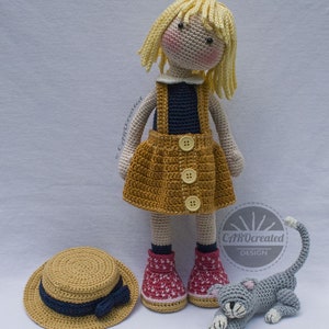 Crochet Pattern for Doll TESSA, pdf (Deutsch, English, Français, Nederlands, Español, Italiano) image 8