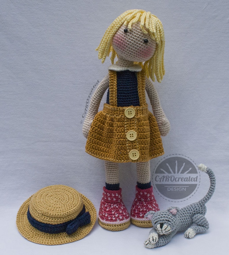 Crochet Pattern for Doll TESSA, pdf Deutsch, English, Français, Nederlands, Español, Italiano image 8