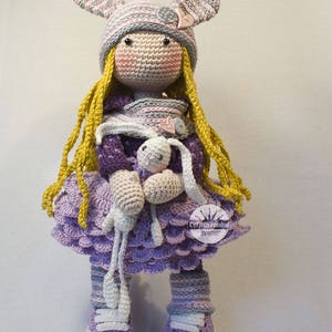 Crochet pattern for doll ALINA, pdf Deutsch, English, Français, Nederlands, Español, Italiano image 6