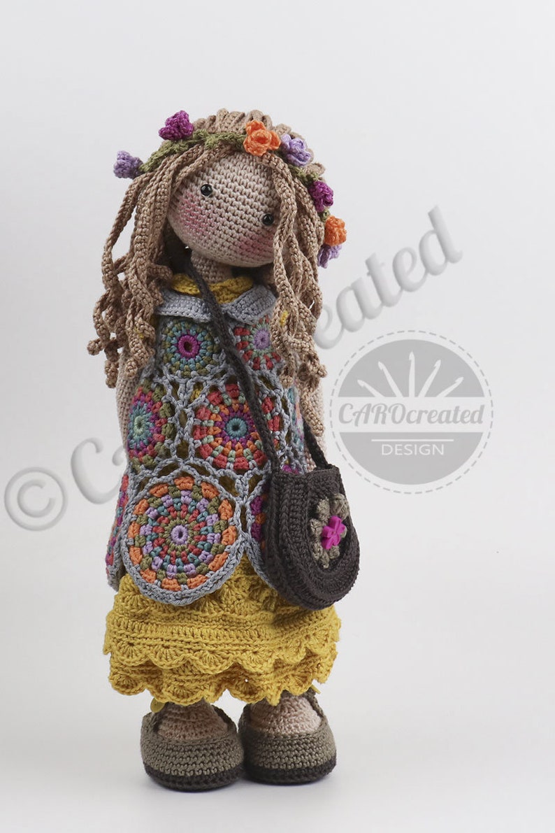 Deutsch, English, Fran\u00e7ais, Nederlands, Espa\u00f1ol, Italiano Crochet Pattern for Doll VANIA pdf