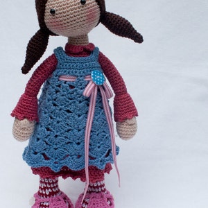 Crochet pattern for doll CELINE Deutsch, English, Français, Español, Nederlands image 4