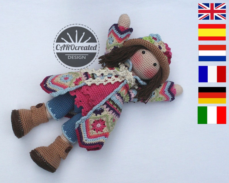 crochet pattern for doll dawn pdf deutsch english | etsy