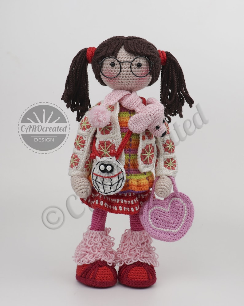 Crochet pattern CAROcreated for the amigurumi doll KAMI digital crochet pattern image 3