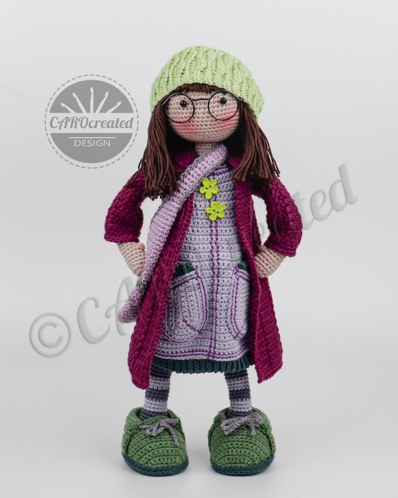 Crochet pattern CAROcreated for the amigurumi doll JETTE digital crochet pattern pdf image 4