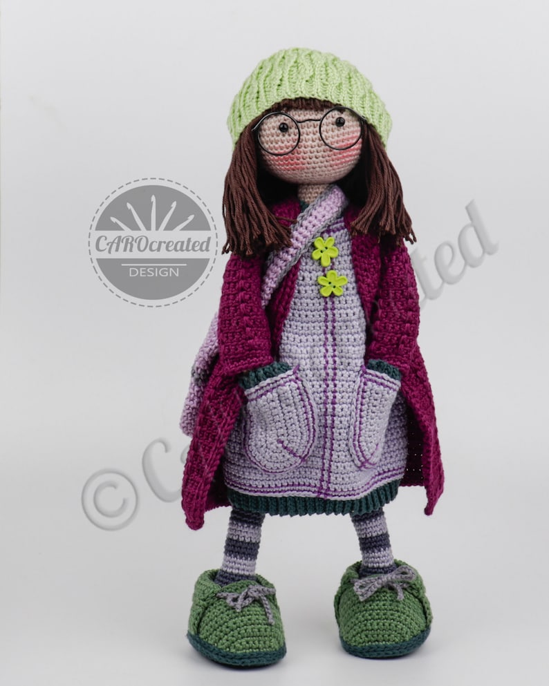 Crochet pattern CAROcreated for the amigurumi doll JETTE digital crochet pattern pdf image 6