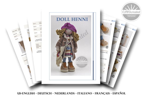 Crochet Pattern for Doll HENNI Pdf deutsch (Download Now) 