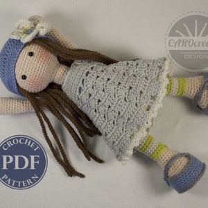 Crochet pattern for doll LILLY (Deutsch, English, French, Nederlands, Español, Italiano)