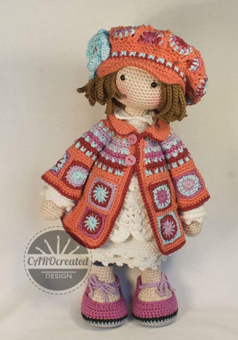 Crochet Pattern for Doll ZOEY, pdf Deutsch, English, Français, Nederlands, Español, Italiano image 3