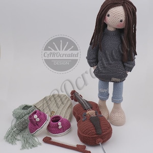 Crochet Pattern CAROcreated for the Amigurumi Doll NARJA and her Cello Digital Crochet Pattern image 9