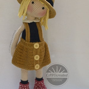 Crochet Pattern for Doll TESSA, pdf (Deutsch, English, Français, Nederlands, Español, Italiano) image 5