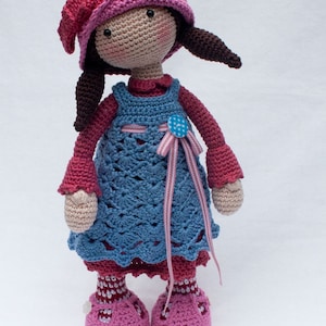 Crochet pattern for doll CELINE Deutsch, English, Français, Español, Nederlands image 6