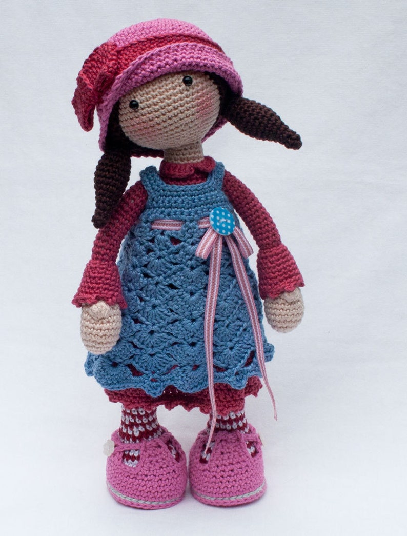 Crochet pattern for doll CELINE Deutsch, English, Français, Español, Nederlands image 6