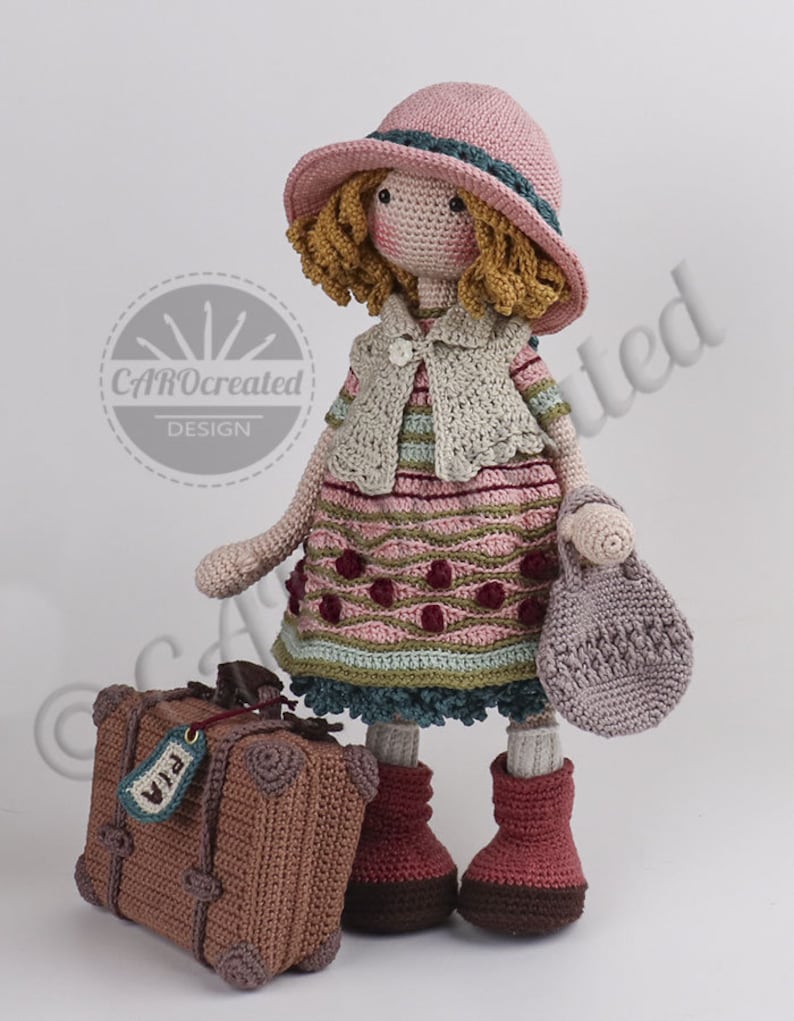 Amigurumi Crochet Doll Pattern, Doll PIA, pdf Deutsch, English, Français, Nederlands, Español, Italiano image 3