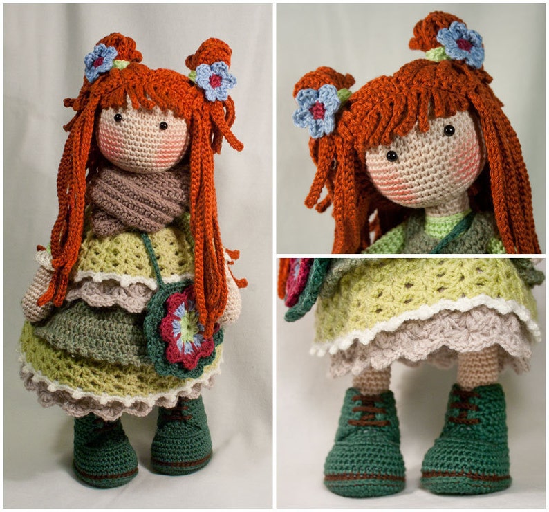 Crochet pattern for doll ELLIE, pdf Deutsch, English, Nederlands, Español, Italiano, Français image 6