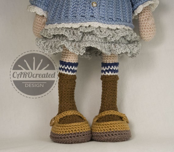 Crochet Pattern for Doll SMILLA, Pdf (deutsch, English