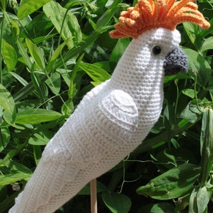 Amigurumi WHITE COCKATOO crochet pattern, PDF in English, Deutsch, Nederlands image 3