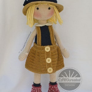 Crochet Pattern for Doll TESSA, pdf (Deutsch, English, Français, Nederlands, Español, Italiano) image 7