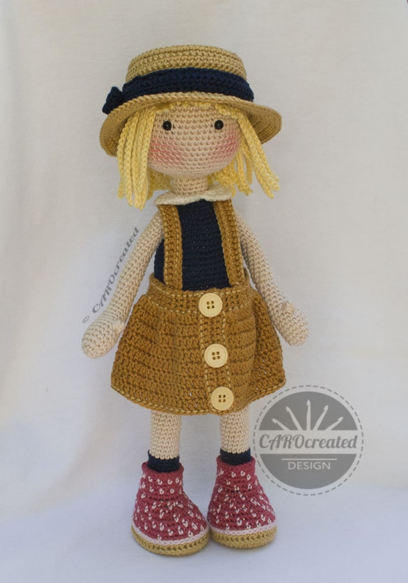 Crochet Pattern for Doll TESSA, pdf (Deutsch, English, Français, Nederlands, Español, Italiano) image 7