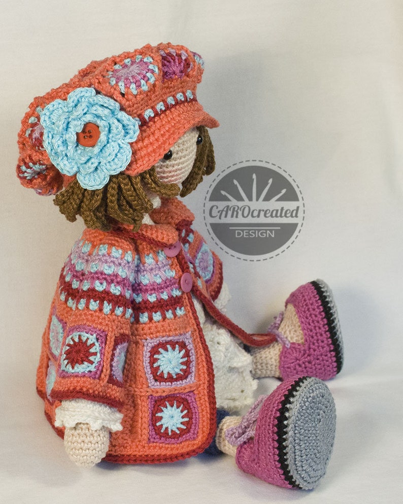 Crochet Pattern for Doll ZOEY, pdf Deutsch, English, Français, Nederlands, Español, Italiano image 5