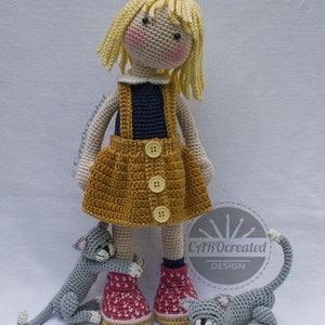 Crochet Pattern for Doll TESSA, pdf Deutsch, English, Français, Nederlands, Español, Italiano image 10