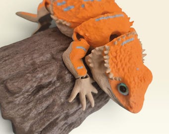 9 inch lange realistische oranje hypobaardagaam