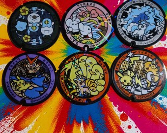 Pokémon holografische antisliponderzetterset (set van 6 met standaard)