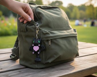 Bag Charms Dragon Clicker – geïnspireerd op Toothless & Light Fury