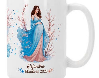Personalized Mug with Name for Mom – Gift for Expecting Moms | 450ml Ceramic Mug | Mother&#39;s Day Gift Idea