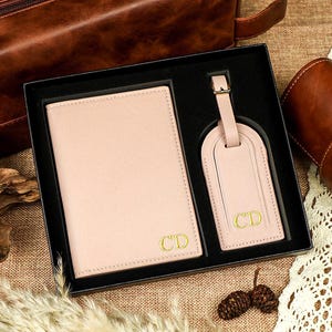 Personalised Passport Holder & Luggage Tag,Custom Passport Wallet,Wedding Gift,Travel Gift for Her,Travel Accessories,Custom Travel Gift Set