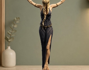 Hand-Painted Queen Marika the Eternal Statue | Elden Fantasy Goddess Resin Art