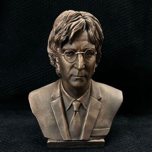 John Lennon Büste - 3D gedruckte Figur der Musik-Ikone | Sammler Wohn Dekor Statue