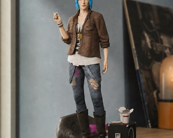 Hand-Painted Chloe Elizabeth Price Life Is Strange Statue | Game Diorama Resin Art