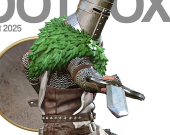 Estatua de Solaire de Astora / Arte de Alabado sea el Sol pintado a mano de Dark Souls