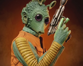 Galactic Scoundrel Collectible Figure | High-Detail Desert Outlaw Collector Sculpture