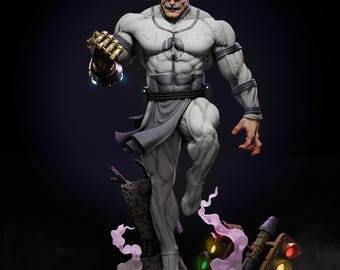 Conquest Superhero Figure | Hand - Painted Resin Statue