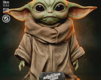 Cosmic Foundling Collectible Figure | Detailed Hand-Painted Robed Space Toddler Sculpture