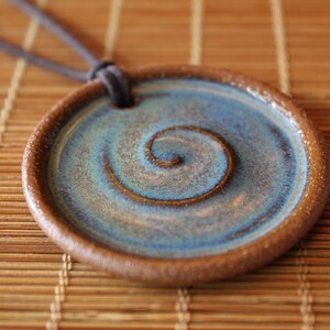 Wheel Thrown Clay Disc: Adjustable Cord Necklace N715