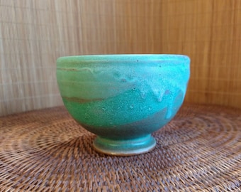 Turquoise Handthrown Sauce Bowl  C143