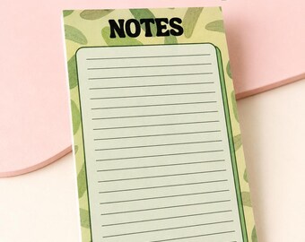 Handmade Pickle Notepad, Lined Stationery, 50 Tear-Away Pages (4x6 or 5x7)