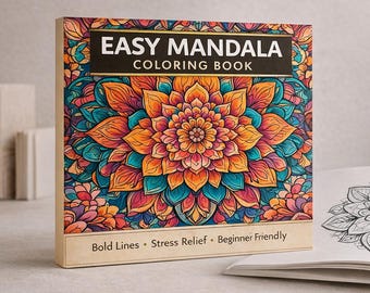 Blühende Mandalas – Malbuch mit Blumenmandalas