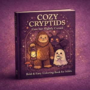 Libro para colorear de críptidos: diseños de críptidos atrevidos y fáciles para niños y adultos