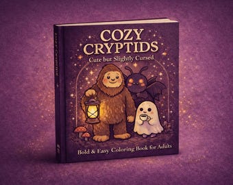Libro para colorear de críptidos: diseños de críptidos atrevidos y fáciles para niños y adultos