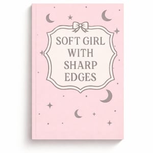 Soft Girl with Sharp Edges Journal | Feminine Pastel Lined Notebook
