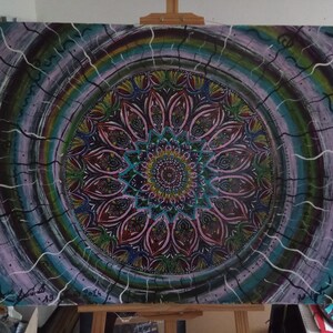 mandala iris, stampa numerata e firmata