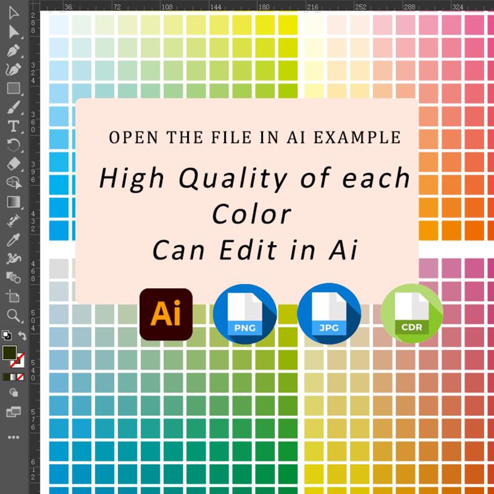 2900+ Editable Color Chart Bundle, AI, PNG, JPG, High-resolution Color ...