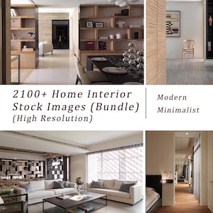 2100+ High-Resolution Home Interior Stock Images | Modern Minimalist Bundle/ New 2025