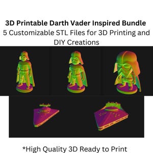 Darth Vader Inspired Digital Download - STL Files for 3D Printing