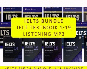 IELTS Mega Bundle: Complete Textbooks 1-19 with MP3 Audio Files - Instant Digital Download